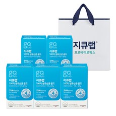 지큐랩 100억 생유산균 골드 + 쇼핑백, 60정, 5개