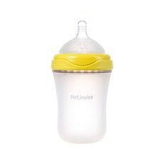 쁘띠누베 실리콘 젖병 260ml, 상세설명 참조, 옐로우