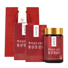 뿌리깊은 6년근 홍삼정 골드 250g 2병+쇼핑백, 뿌리깊은 6년근 홍삼정 골드 250