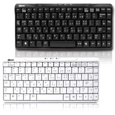 큐센 USB 컴팩트 미니 키보드 GP-K7000, 블랙