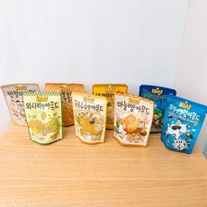 길림양행 8종 1묶음 인절미아몬드 옥수수맛아몬드 마늘빵아몬드 와사비맛아몬드 허니버터아몬드 쿠키앤크림아몬드 청양마요아몬드 카라멜솔티드 아몬드 앤프레첼 각 40g