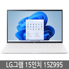 LG전자 그램 15인치 노트북 15Z995 15ZD995, WIN10 Home, 8GB, 256GB, 코어i5, 랜덤
