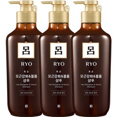 려 흑운 모근강화 볼륨케어 샴푸, 550ml, 3개