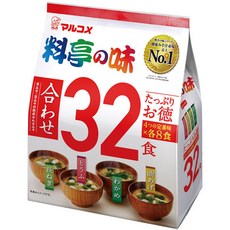 마루코메 미소된장국 마와세마소 대용량 32개입, 2개, 18g