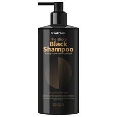 트리트룸 더모어 새치 염색 대용량 블랙 샴푸, 1010ml, 1개