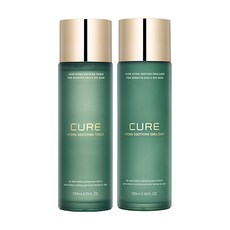 김정문알로에 큐어 하이드라 수딩 토너130ml+에멀젼130ml, 1세트