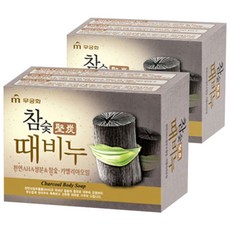 무궁화 참숯 때비누, 100g, 2개