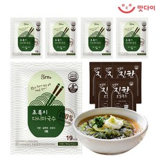 GRN 초록이 다시마국수5팩+모밀육수5팩, 단품