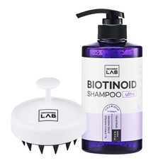 비듬케어 약산성 비오티노이드 울트라 샴푸 500ml + 실리콘 브러쉬, 1세트