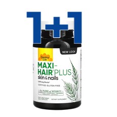 (1+1) 총 2개월분 맥시헤어 플러스 5000mcg 120정 비오틴 베지캡슐 컨트리라이프 약들약 고약사 maxi-hair plus biotin