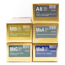 솔리드 클래식 그레이 회색 애쉬브라운 염색약 120ml+120ml 2제 산화제 각 발송, M8-밝은녹색(카키)