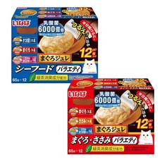 [리뉴얼] nanaharu 이나바 마구로쥬레 유산균 버라이어티 65g x 12입, 유산균 해산물 버라이어티