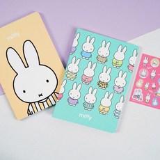 미피 만년형 다이어리 스티커 포함, 민트_214180