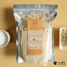 청년곡물 100% 볶은귀리가루 1kg, 2개, 1000g
