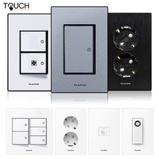 나노 아트2 스위치 콘센트 통신, 블랙, 10_접지콘센트 2구