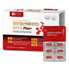 종근당 철분 엽산 비타민D 500mg 60캡슐