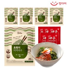 GRN 초록이 미역국수5팩+비빔소스5팩(소스선택), 미역국수5팩+비빔소스5팩