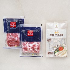 하이포크 산지직송 삼겹살 앞다리살 수육세트 1.2kg + 간편 수육 재료 (냉장), 1세트