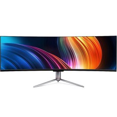 한성컴퓨터 124cm 듀얼 QHD 퀀텀닷 울트라 와이드 리얼120 모니터, TFG49Q12UW