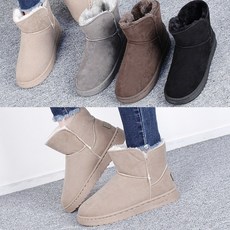 벨루치슈즈 여성 심플 베이직 통굽 숏 어그부츠 3cm 빅사이즈 255까지