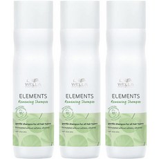 웰라 프로페셔널 엘리먼츠 리뉴잉 샴푸, 3개, 250ml