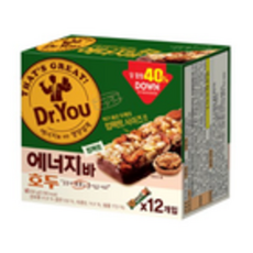 닥터유 에너지바 호두 컴팩트, 408g, 2개
