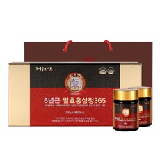 정원삼 6년근 발효홍삼정365 + 쇼핑백, 200g, 4개