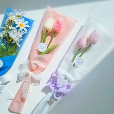 하리움 꽃 한송이 포장지 컨피던스 감성 레터링 플로드지 OPP 투명 비닐 3컬러 50장, 핑크
