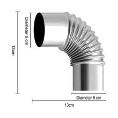 이중연통 스틸 화목난로 캠필 안전 고정 방염포 60mm 야외 캠핑 텐트 나무 스토브 히터 굴뚝 배, 01 white