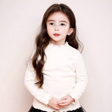 젤리스푼 여아용 New 쥬디 프릴 기모 티셔츠