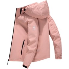 에버유어스 아웃도어 등산복 바람막이 여성 봄 퓨어 컬러 탈부착 트레이닝 등산복 퍼플 핑크