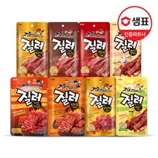 [샘표] 질러 육포30g 5종 x12팩 구성, 선택:04_부드러운3+갈릭바베큐3+직화풍3+빠다콘3