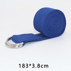 스파인코렉터 필라테스바렐 집에서하는필라텐스 1.8m x 3.8cm 요가 스트랩 내구성 코튼 운동 스트랩 조정, 06 딥 블루