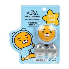 [카카오 방향제] 아우라 큰얼굴 페이스 차량용 통풍구 4ml X 2개 라이언 어피치, 단품