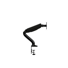 AOC AS110D0 단일 컴퓨터 모니터 암 마운트 최대 8 8kg (11파운드) 및 68 6cm (27인치) 지지하는 가스 스트럿 그로밋 C클램프 포함 인체 공학적 설치를 위한, Single Arm
