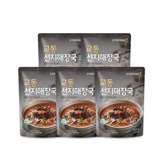 교동 선지 해장국 즉석식품, 500g, 5개
