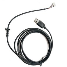 내구성 USB 소프트 마우스 케이블 라인 교체 와이어 Logitech G402 마우스, 검은 색, 본상품