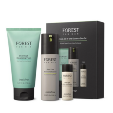 [이니스프리] 이니스프리포레스트 포어 케어 올인원 에센스 2종 + 쉐이빙 앤 클렌징폼 150ml (1개)+ 에센스 100ml (1개) + 25ml (!개)세트구성, 1세트