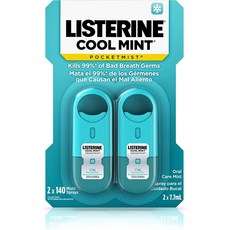 리스테린 쿨민트 포켓미스트 구강스프레이 7.7ml 2개 구취제거제