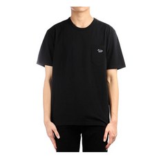 [메종키츠네] (HM00136KJ0008 BLACK) 남성 폭스 패치 반팔 티셔츠 22SS