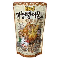 HBAF 대용량아몬드 독특한아몬드 마늘빵 마늘빵아몬드 맛있는아몬드 아몬드 1개 210g, 5개