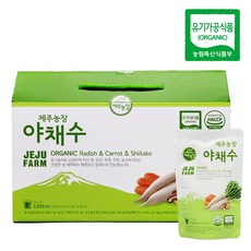 제주농장 유기농 야채수 100ml 30포, 4개, 3000ml