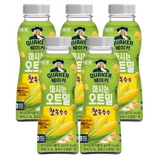 퀘이커 마시는 오트밀 찰옥수수, 5개, 50g