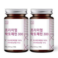 자연바름 락토페린 300 락토패린 초유 단백질, 70정 x 2개