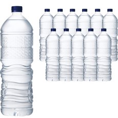 해태음료 강원 평창수 무라벨 생수, 12개, 2L