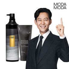 모다모다 프로 체인지 블랙 샴푸 300g + 부스팅 트리트먼트 200g 세트, 단품없음