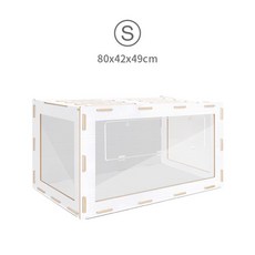 하우스 케이지 원목 햄스터집 용품 리빙박스 은신처 아크릴 친칠라 골든 기니피그 인박카, s사이즈 개방형 우리 핑크