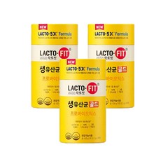 종근당건강 락토핏 생유산균 골드 50포, 100g, 3통