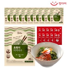 GRN 초록이 미역국수10팩+비빔소스10팩(소스선택), 미역국수10팩+메밀소스10팩