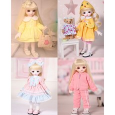 USD 구체관절인형 26cm 풀세트 구관 1/6 수제화장 12종 관절인형 현물 헤드캡 증정, W-187